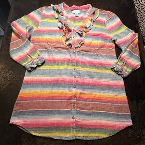 Tasha Polizzi Striped Shirt Dress, XL